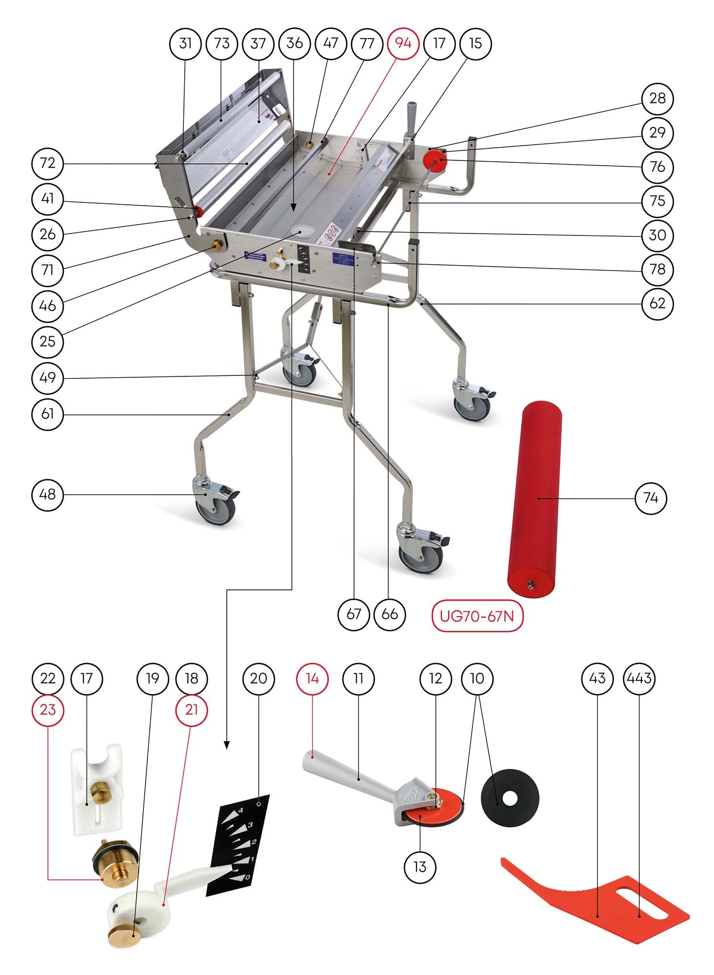 Ersatzteile für CB 67 N/X