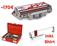 Komplettset Tapeziergerät CB 70 X, Schneidwagen 67-70, Zubehör-Kofferset