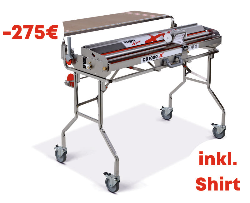 Komplettset Tapeziergerät CB 1000 X, CB Meterzähler, Geräte-Tisch 1000 K